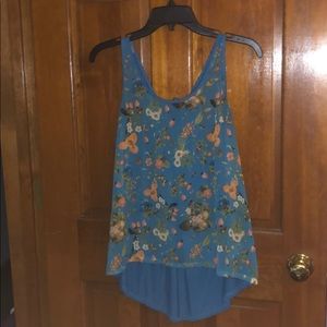 Flower patterned tank top